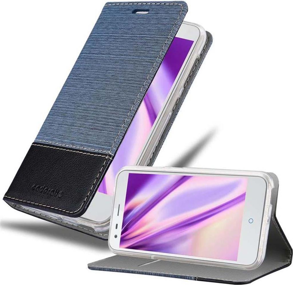 Cadorabo Hülle für ZTE Blade S6 Schutzhülle in Blau Handy Hülle Etui Book Case Cover
