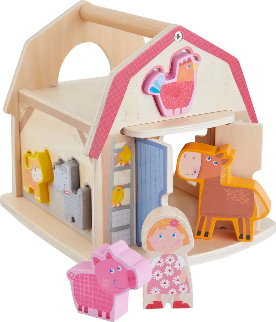Boîte de tri Ferme pour stimuler l'éveil et occuper bébé sans écran