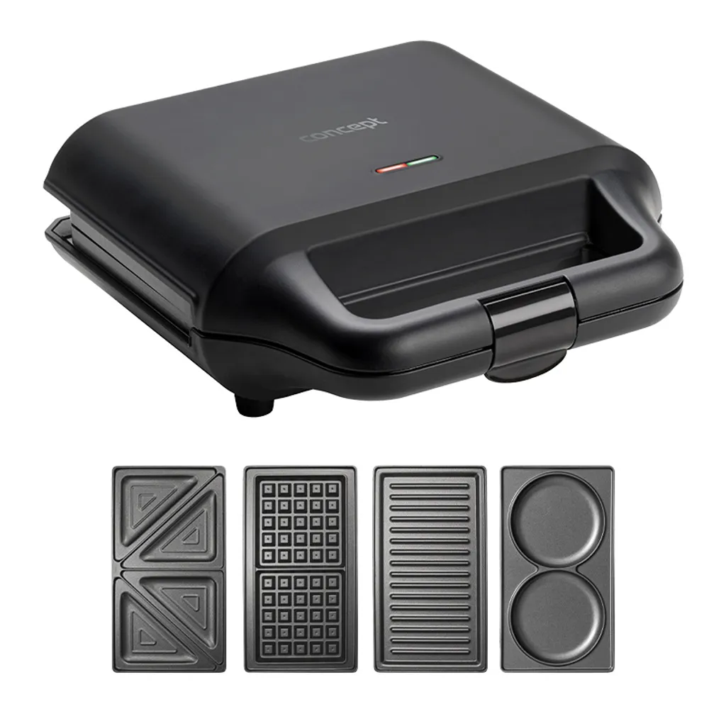 Concept SV3055 : Appareil à Sandwich Antiadhésif 700W pour Croques Faciles
