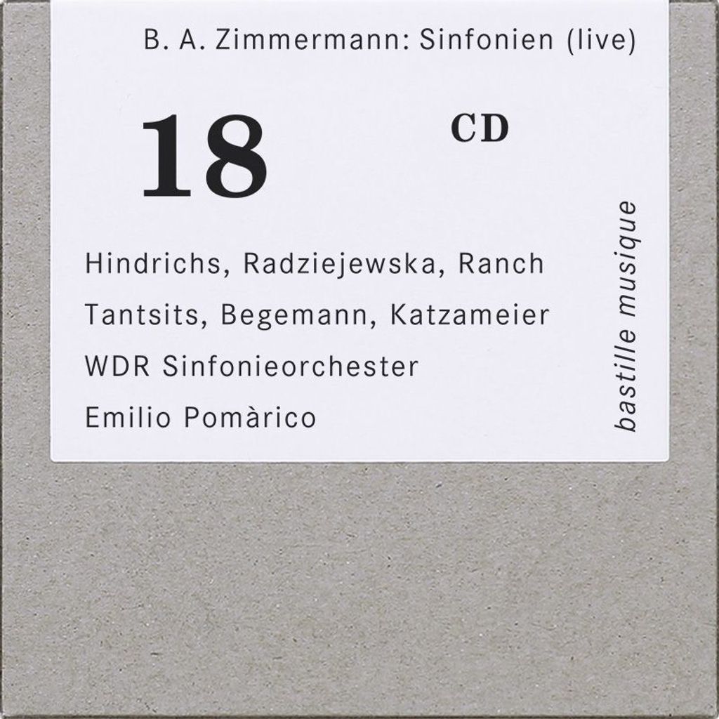 Bernd Alois Zimmermann (1918-1970): Bernd Alois Zimmermann (1918-1970) - Symphonie in einem Satz - - (CD / S)