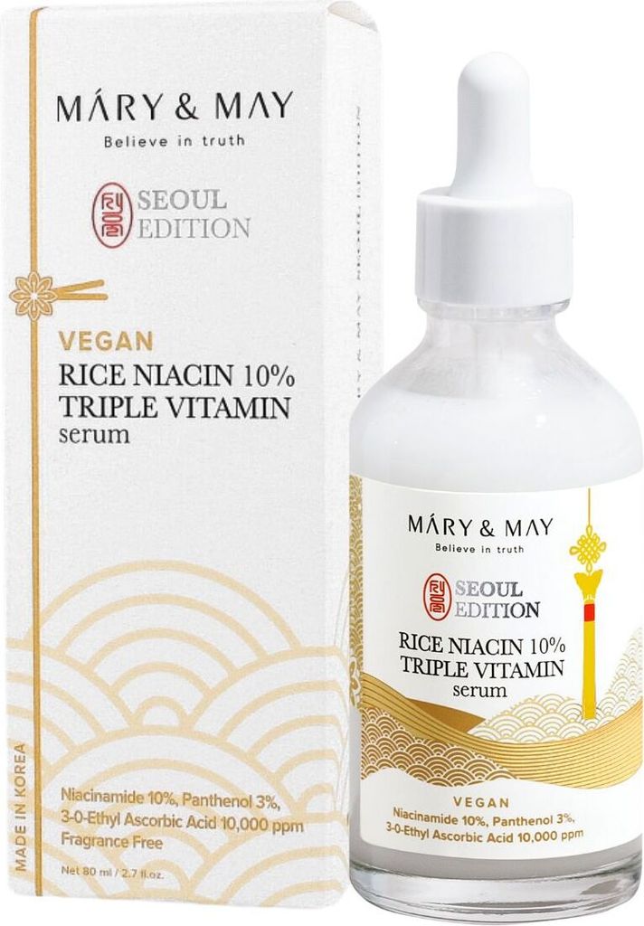 Mary&May Rice Niacin 10% Triple Vitamin Serum 80 ml - aufhellendes Serum