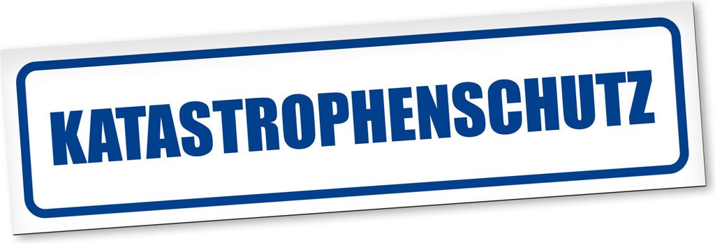 PantherPixel Rettungsdienst Magnetschild Auto Katastrophenschutz Magnetfolie Geschenkidee 60 x 16 cm REFLEKTIEREND