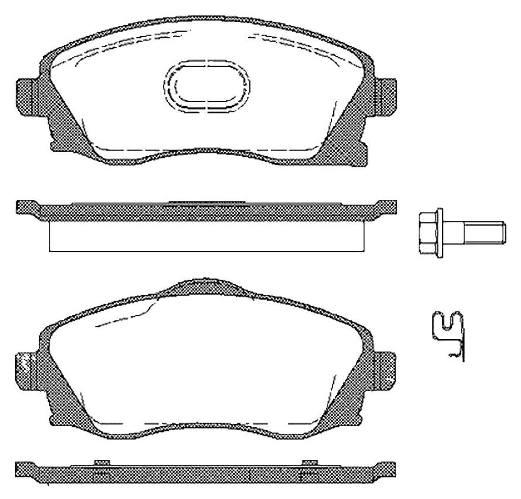 Bremsbelagsatz Scheiben 16,8 mm TRISCAN IAM-Expertise für u.a. OPEL CORSA
