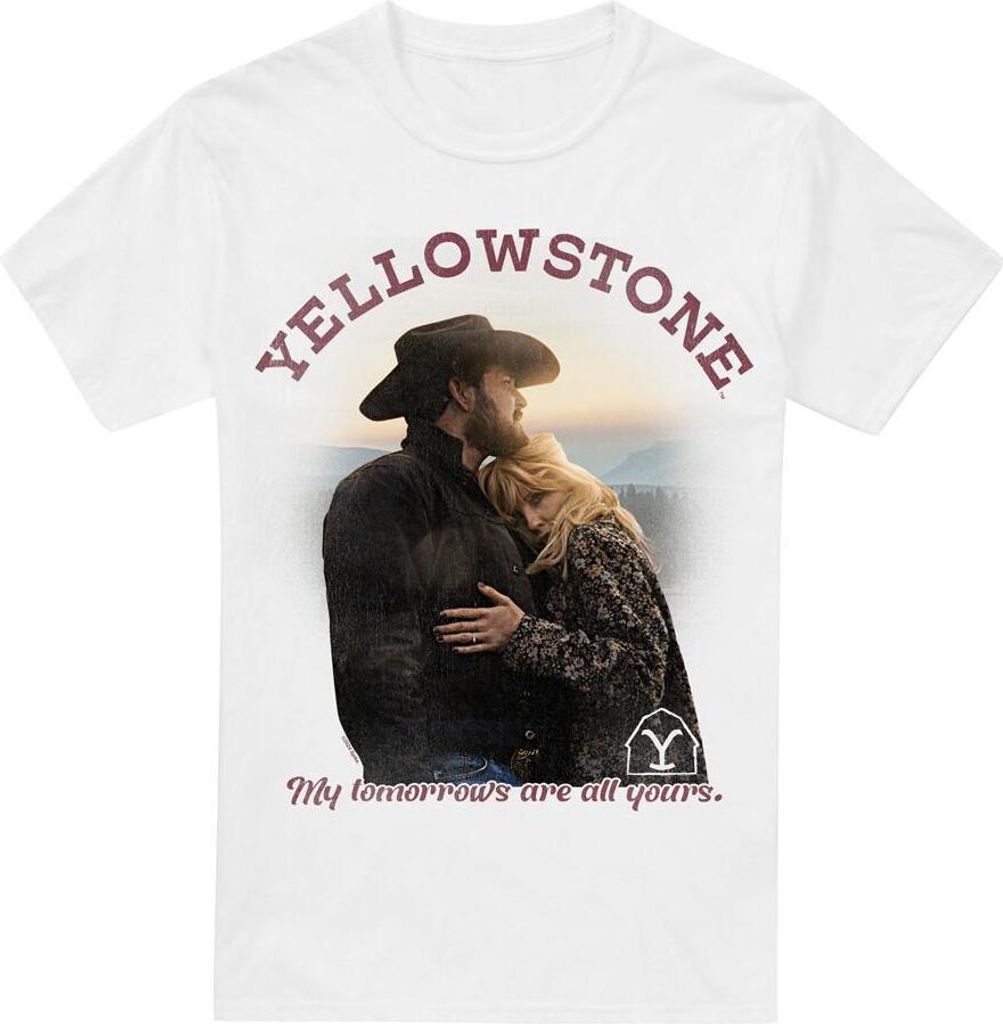 Yellowstone - "Tomorrows" T-Shirt für Herren TV5699 (M) (Weiß)