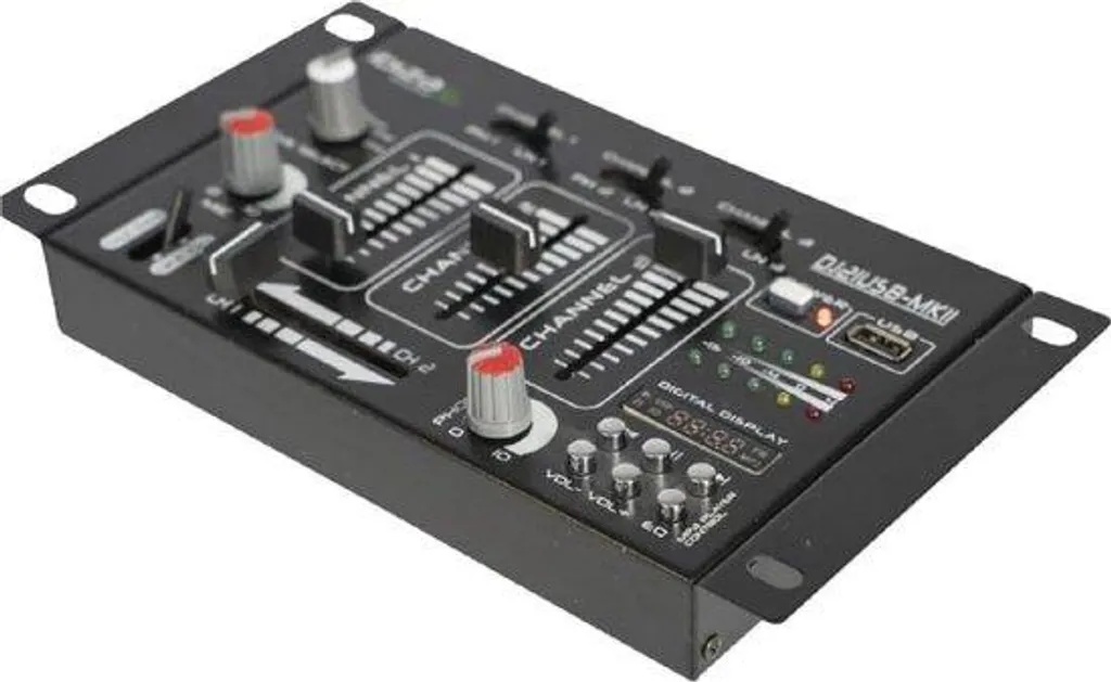 Console de mixage DJ 4 voies USB Noir - Contrôleur Audio Multi-Sources