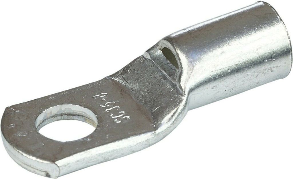 5 Stück Rohrkabelschuhe Kabelschuhe Quetschverbinder Kupfer verzinnt M8 25mm²