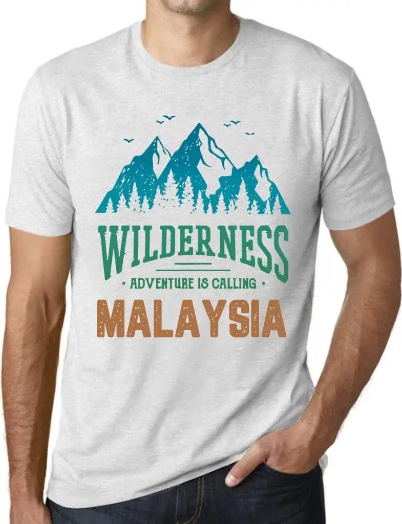 Herren Grafik T-Shirt Wildnis das Abenteuer ruft in Malaysia – Wilderness, Adventure Is Calling Malaysia – Öko-Verantwortlich Vintage Jahrgang...