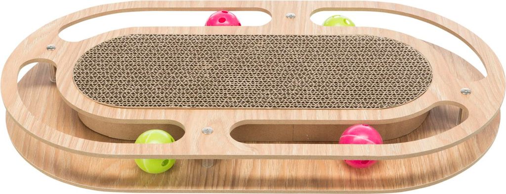TRIXIE Kratzpappe mit Holzrahmen - diverse - 46 × 4 × 25 cm Produktbild 