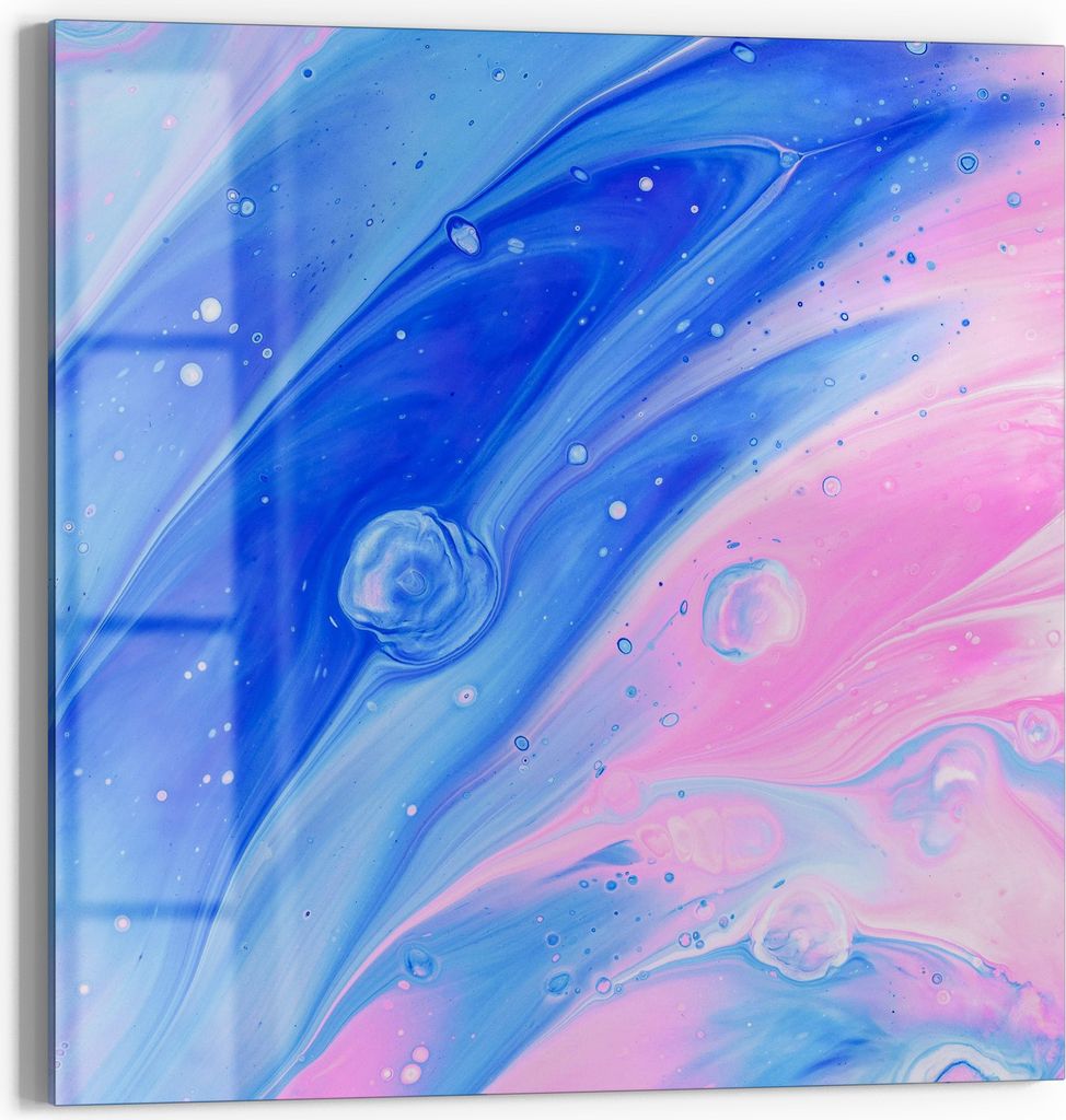 DEQORI Magnettafel Glas 30x30 cm 'Kosmische Harmonie' beschreibbar Whiteboard Küche