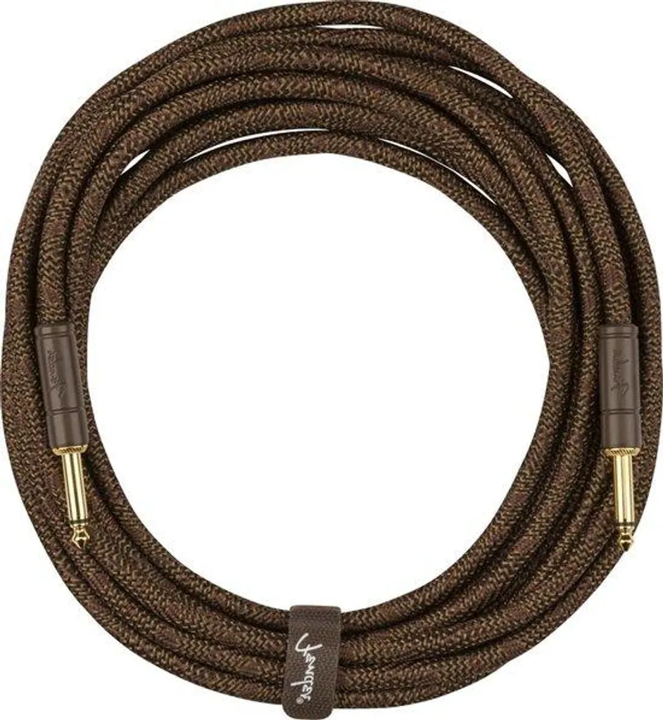 Câble pour instrument acoustique de 18,6 pieds marron avec fiches jack