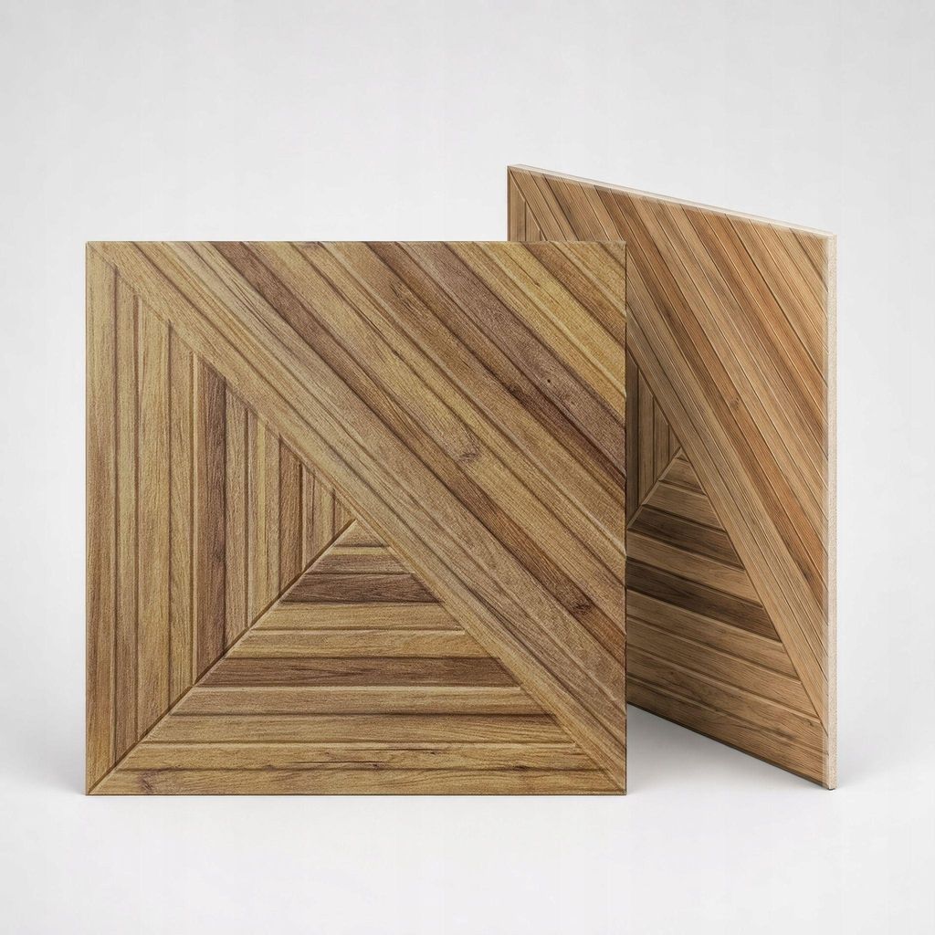 STYLER Akustikpaneel 2x60x60 cm helle Holzoptik modernes Produktbild 