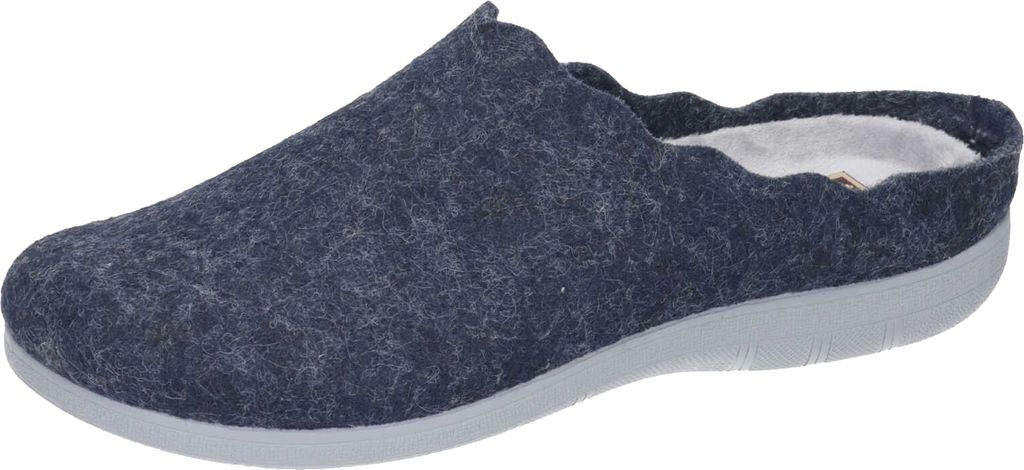 Manitu Damen Hausschuhe Pantoffeln 320038, Größe:41 EU, Farbe:Blau