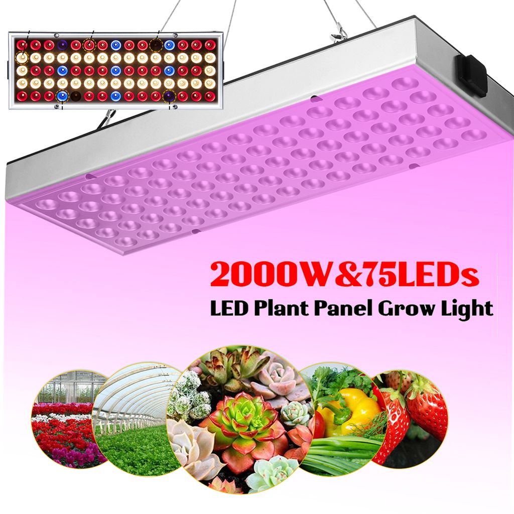2000W LED Pflanzenlampe Grow Light Pflanzenlicht Zimmerpflanzen Wachstumslampe 