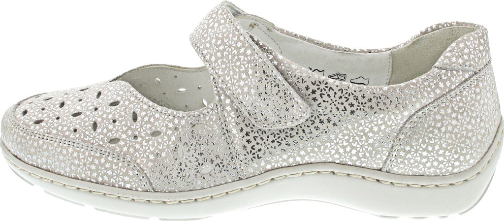 Waldläufer Henni Ballerina Silber in Gr. 39 Produktbild 