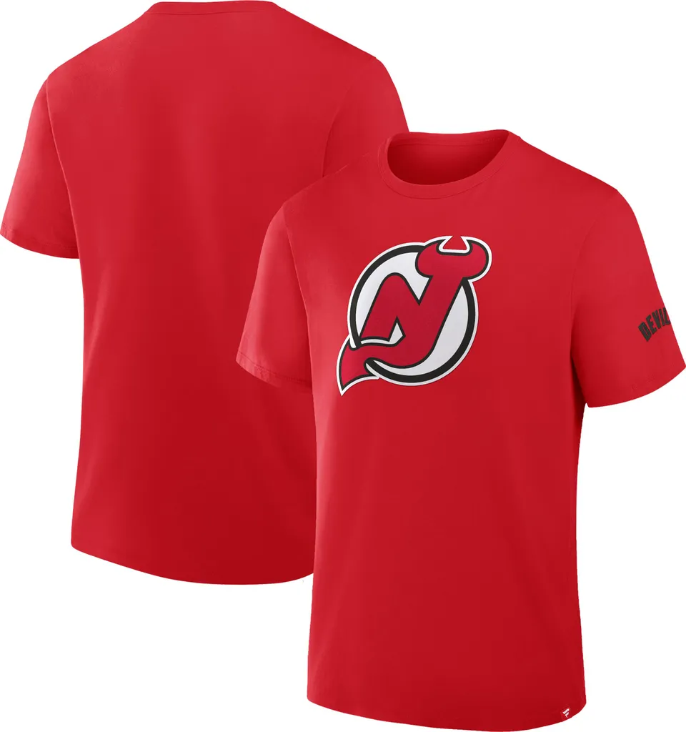 Maillot de Hockey New Jersey Devils NHL Hat Trick Tee Taille M en Coton