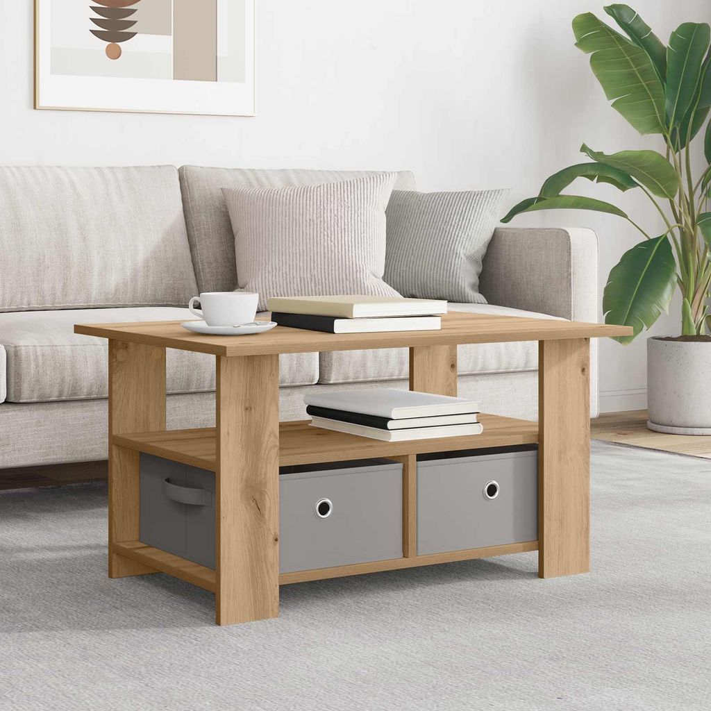 Maison Exclusive - Couchtisch Artisan-Eiche 77 x 55 x 42 cm Holzwerkstoff