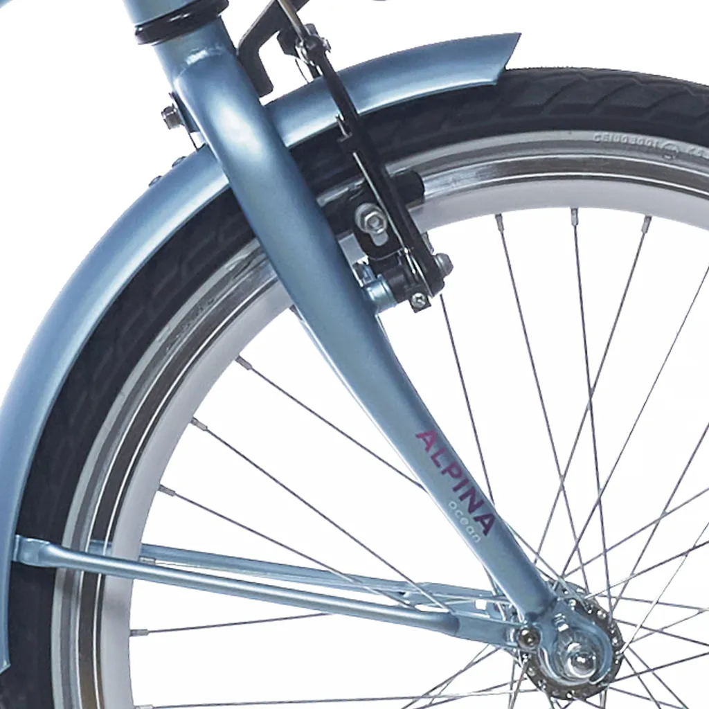 Fourche de vélo Alpina Fork 22 Océan Bleu Crépuscule Mat | Pour VTT XC