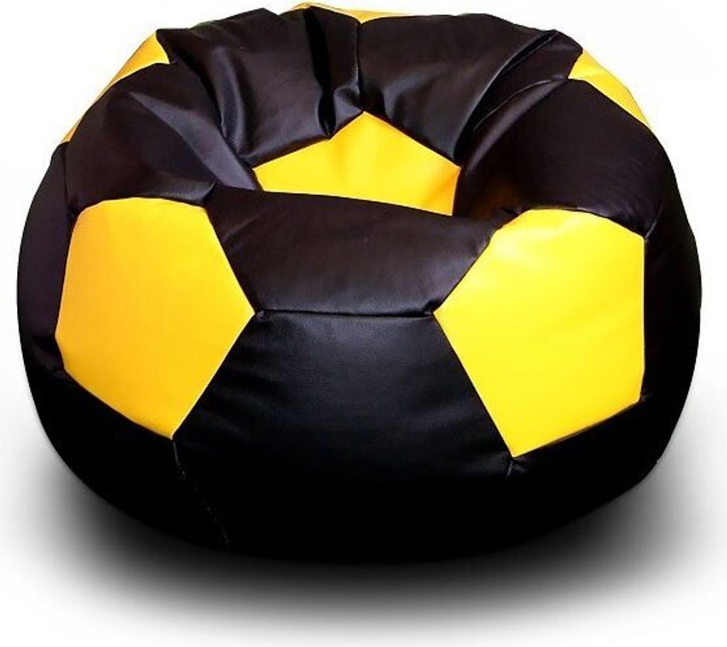 Sitzsackball Mini 35x35 schwarz/gelb Produktbild 