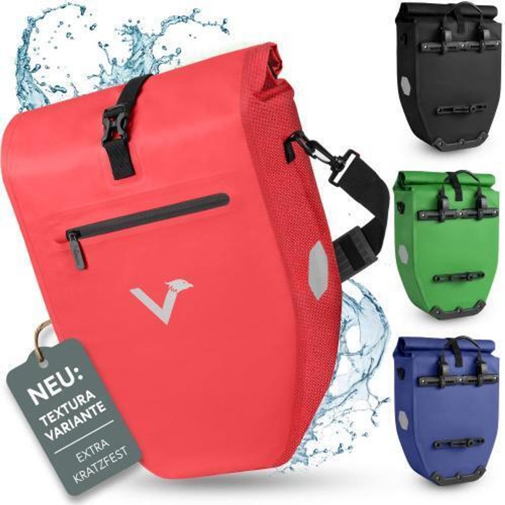 Valkental Gepäckträgertasche ValkBasic rot 20L Produktbild 