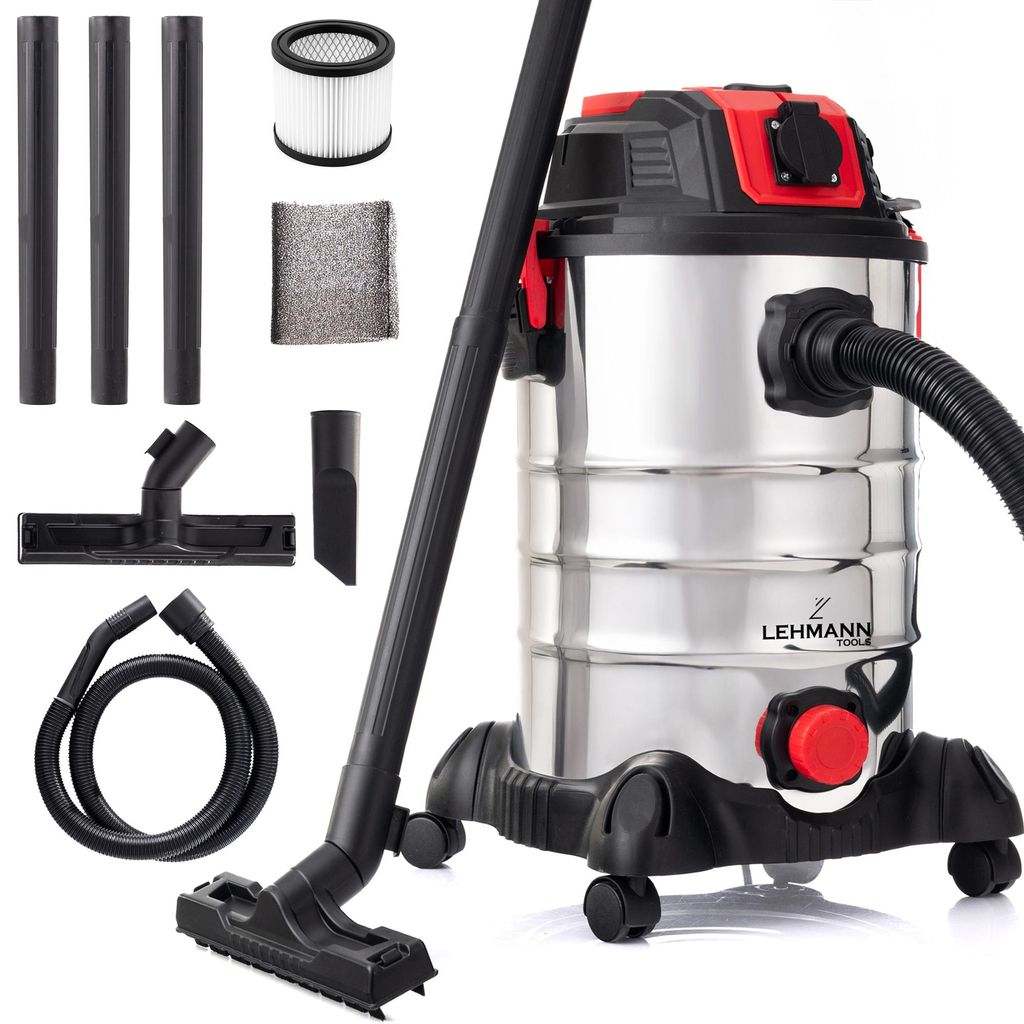 LEHMANN Nass Trockensauger mit 30L Metallbehälter, 1500W, Produktbild 