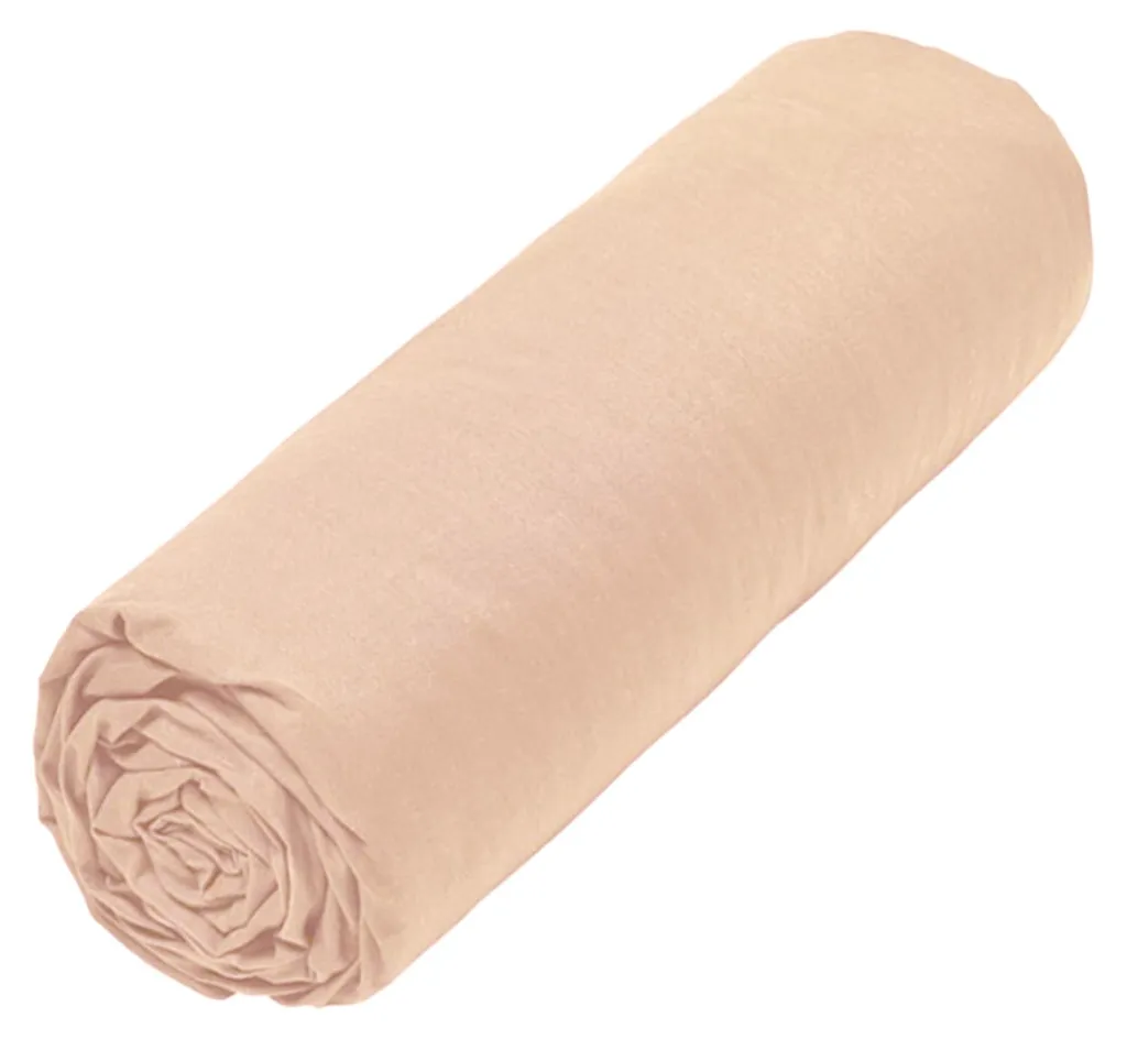 Drap-housse enfant 70x140 cm en coton doux Sevira Kids coloris Pêche