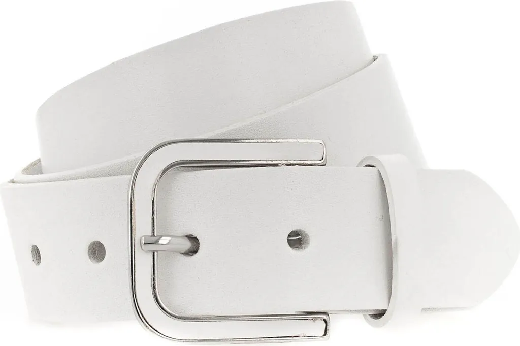 Vanzetti Pelle cintura 35mm Leather Belt W95 White bianco