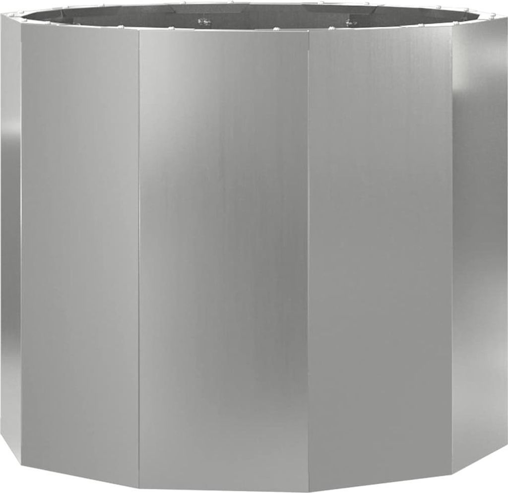 Pflanzkübel Silber 60 x 60 x 50 cm Verzinkter Stahl
