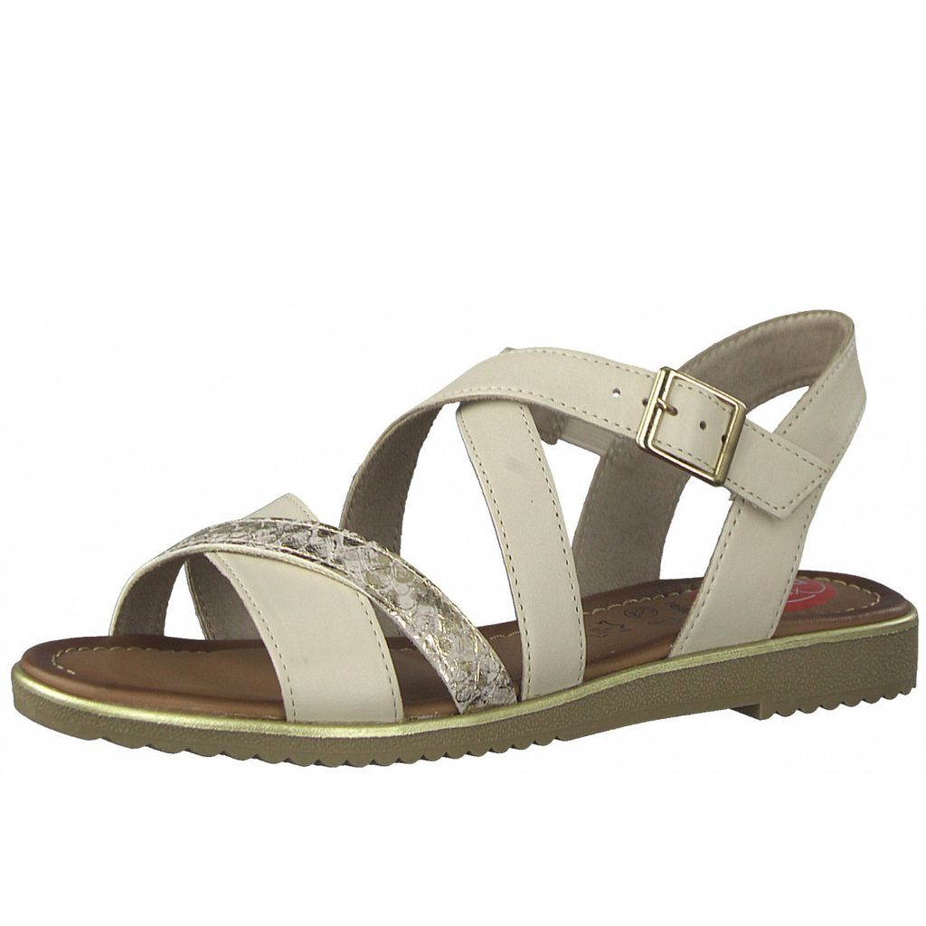Jana Damen Sandalette in Beige, Größe 40
