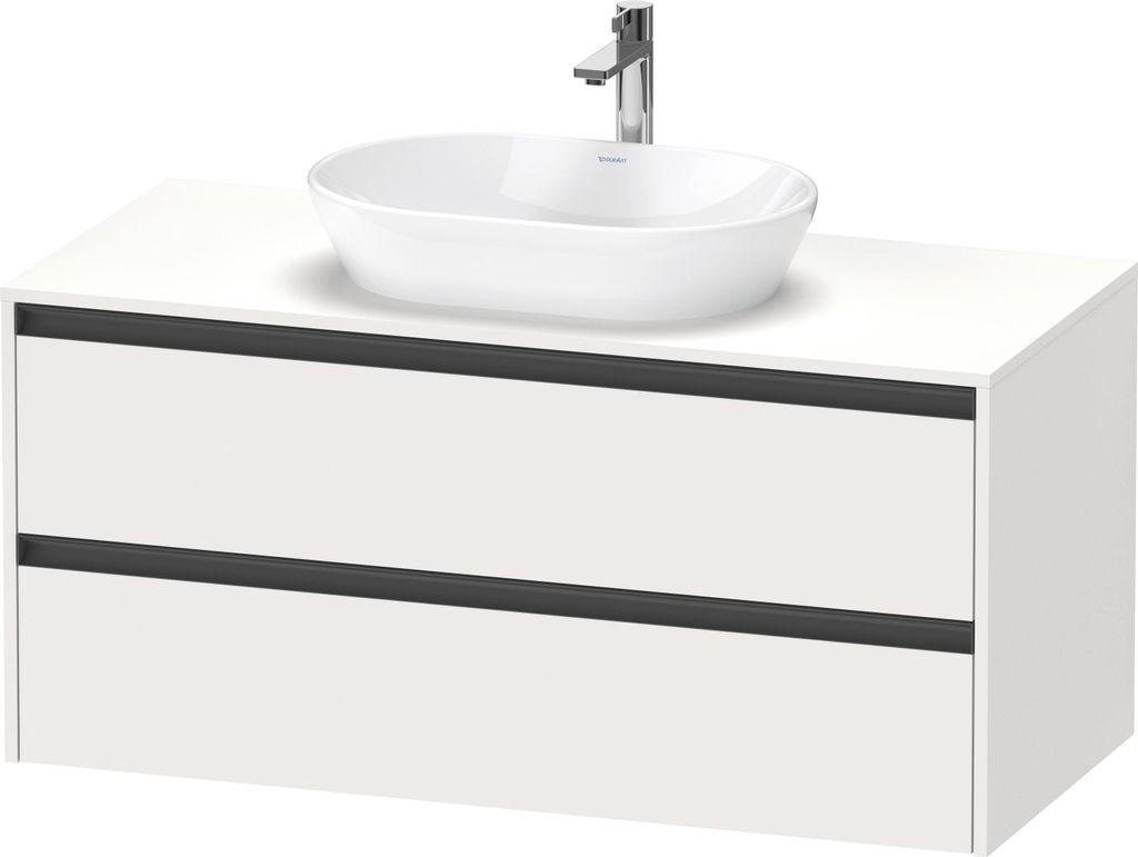 Duravit Ketho.2 Konsolenwaschtischunterbau wandhängend, 1200x568x550mm, 2 Schubkästen, K24897018180000