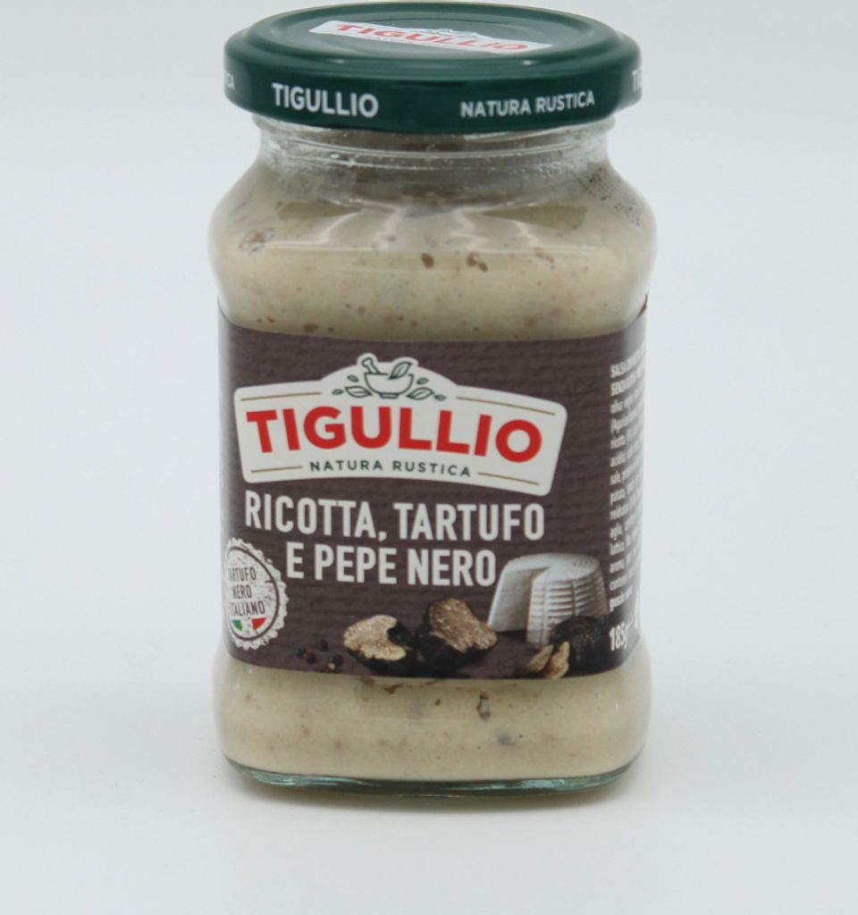 Nudelsauce mit Ricotta, Champignons und schwarzem Pfeffer Produktbild 