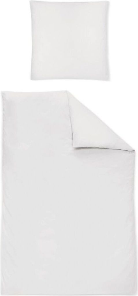 IRISETTE SATIN BETTW. BÜGELFREI PARIS 8000 weiß 155 x 200 cm