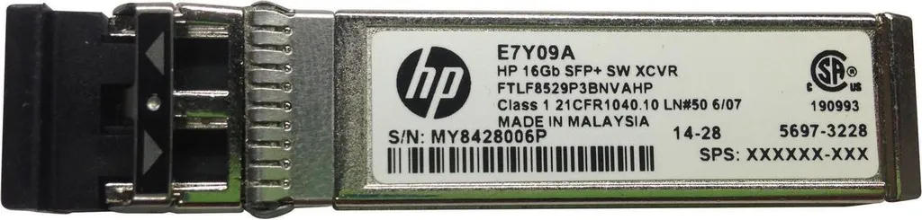 Transmetteur SFP+ HPE 16GB 850nm SW Performance SAN 793443-001 Retail