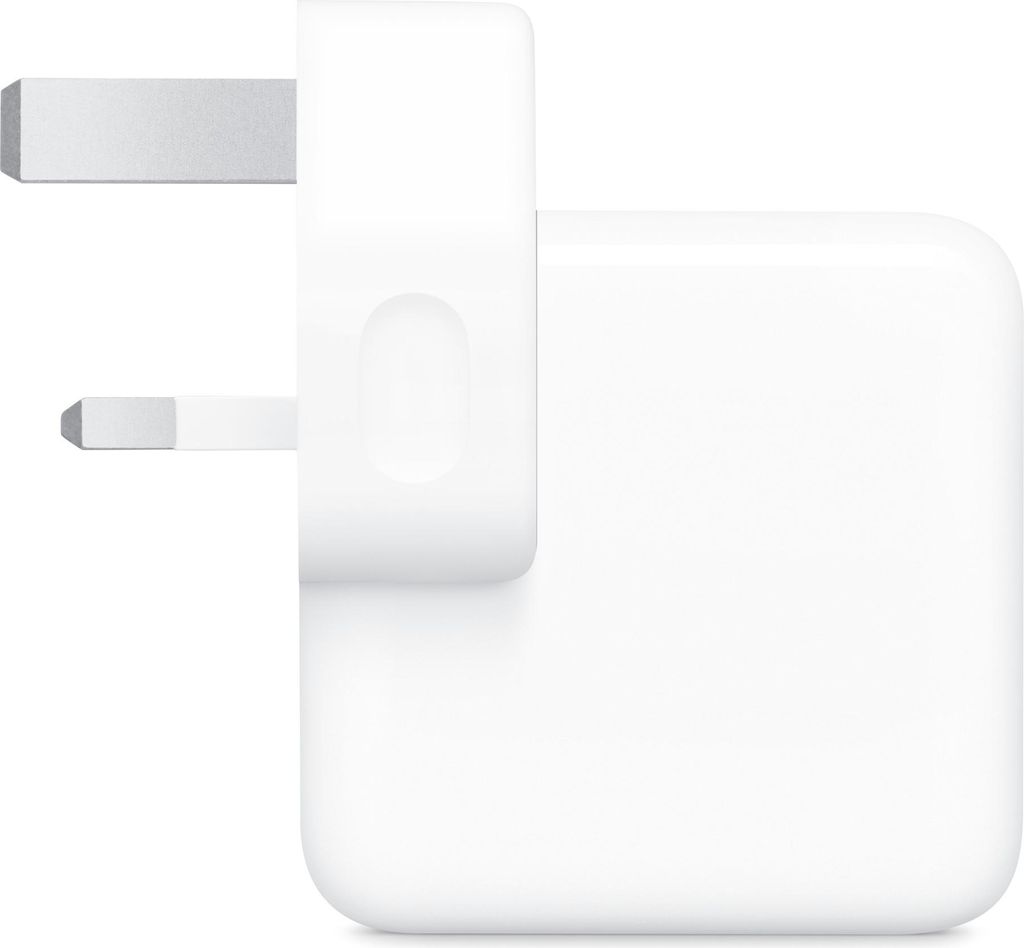 Netzteil mit zwei USB-C-Anschlüssen - 35 W - Typ G - Stecker für das Vereinigte Königreich - Weiß