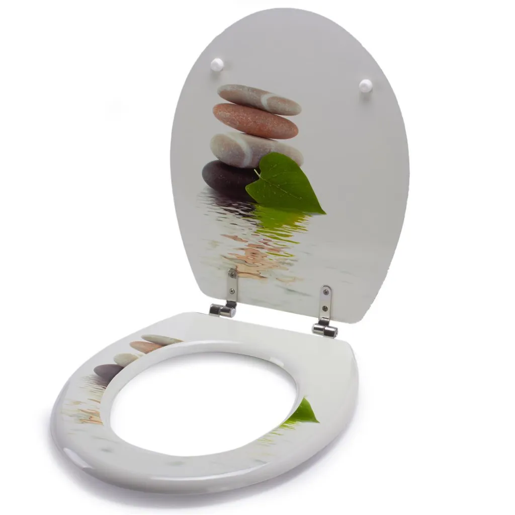 Couvercle de WC Lingga en MDF Finition Haute Qualité et Fixation Solide
