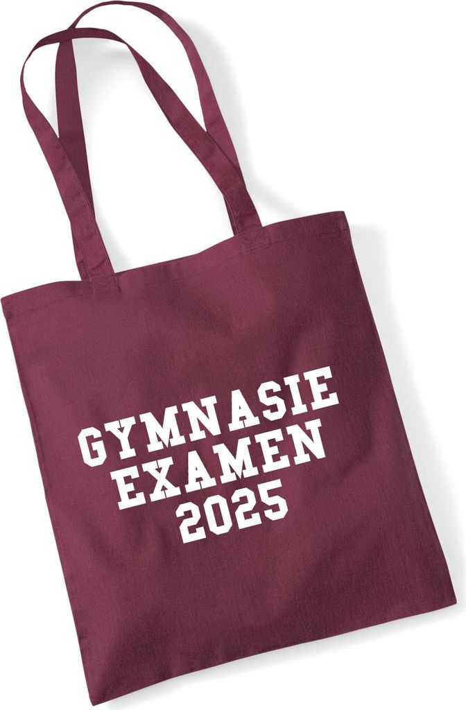 Huuraa Jutebeutel Gymnasieexamen 2025 Abschluss Schweden 10 Liter Burgundy Baumwolle Tasche Geschenkidee