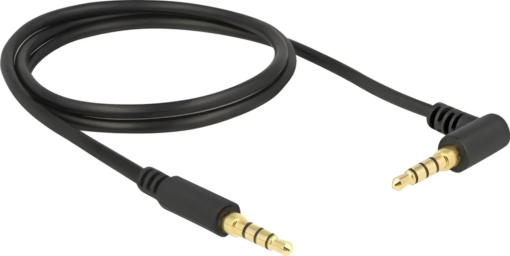 Cavo Headset 3.5mm 4 Pin Delock 1m Angolato - Ideale per Smart Working