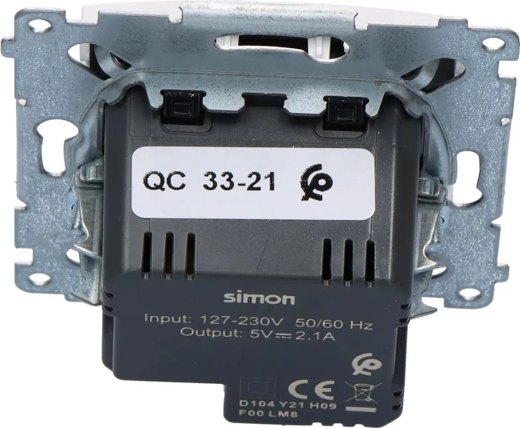 Prise Double USB Simon 54 Module Premium Blanc - Charge Rapide Intégrée