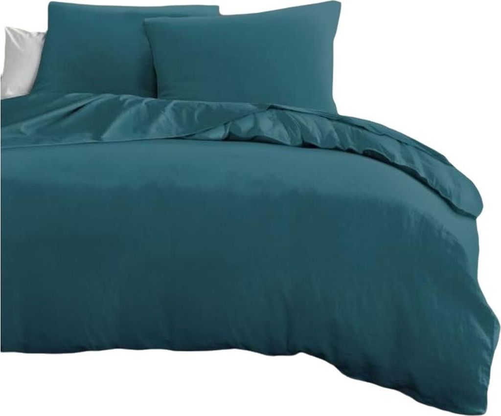 Bettbezug-Set HOME LINGE PASSION Blau King size 3 Stücke