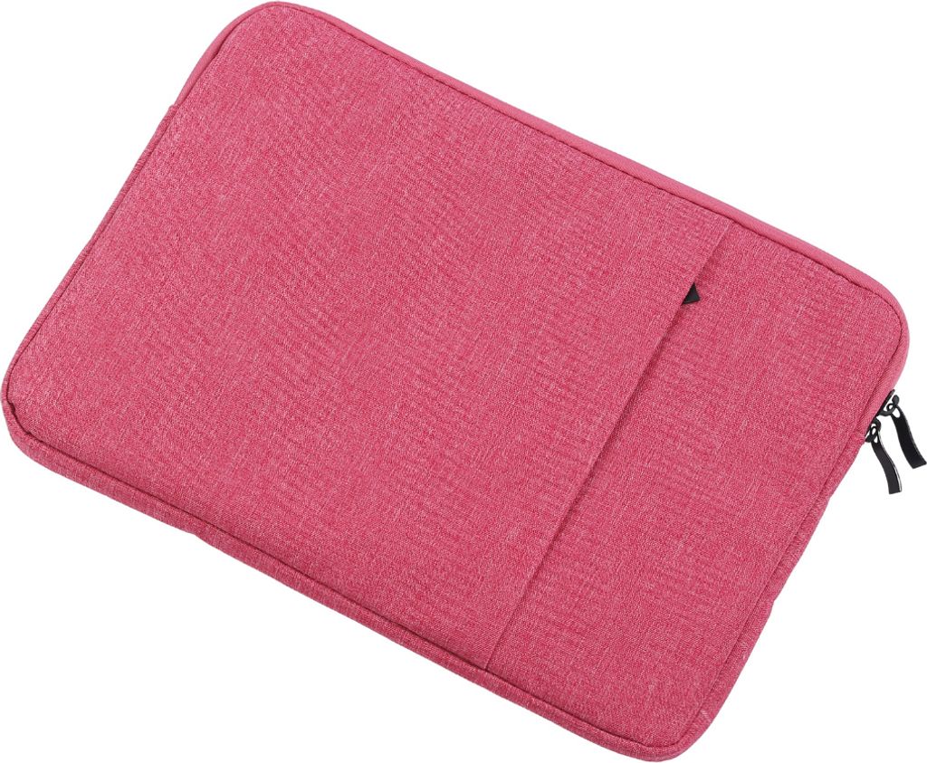 Case2go - Laptoptasche Hülle Tasche für Macbook, Laptop, Chromebook - Baumwolle - 13 Zoll - Mit Extrafach - Ultimativer Schutz - Rot