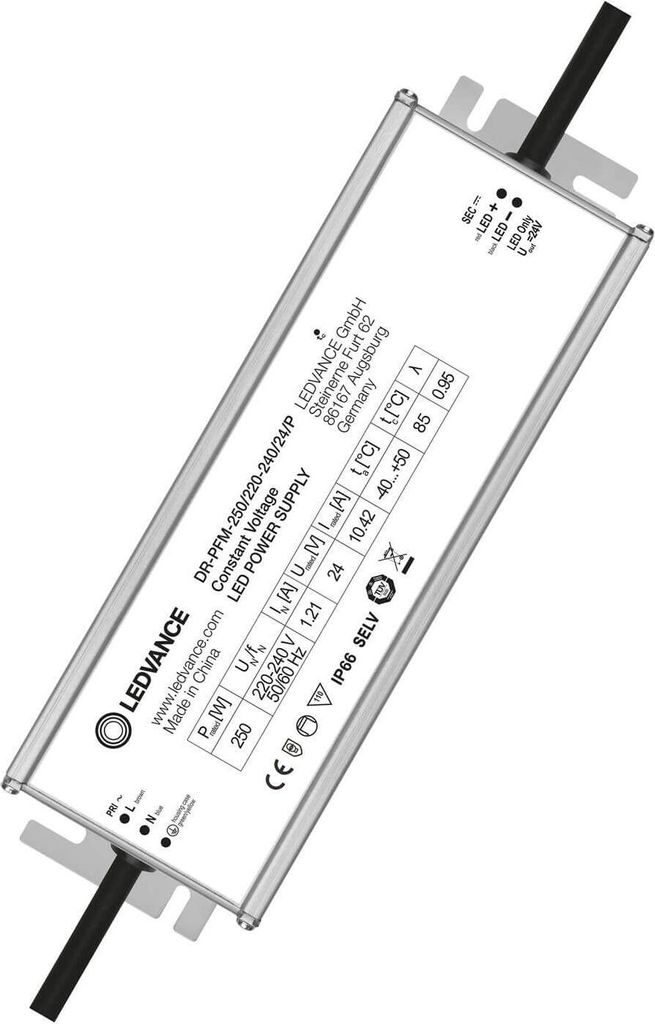LEDVANCE LED Treiber OUTDOOR PERFORMANCE -250/220-240/24/P IP66 4058075240032