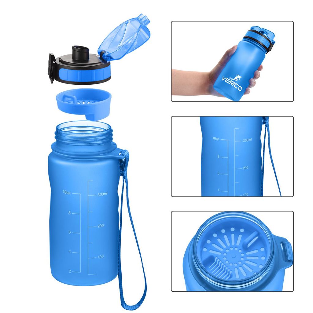 VERCO Premium Trinkflasche Sport Flasche Wasserflasche Sieb BPA Frei Wasser PINK 
