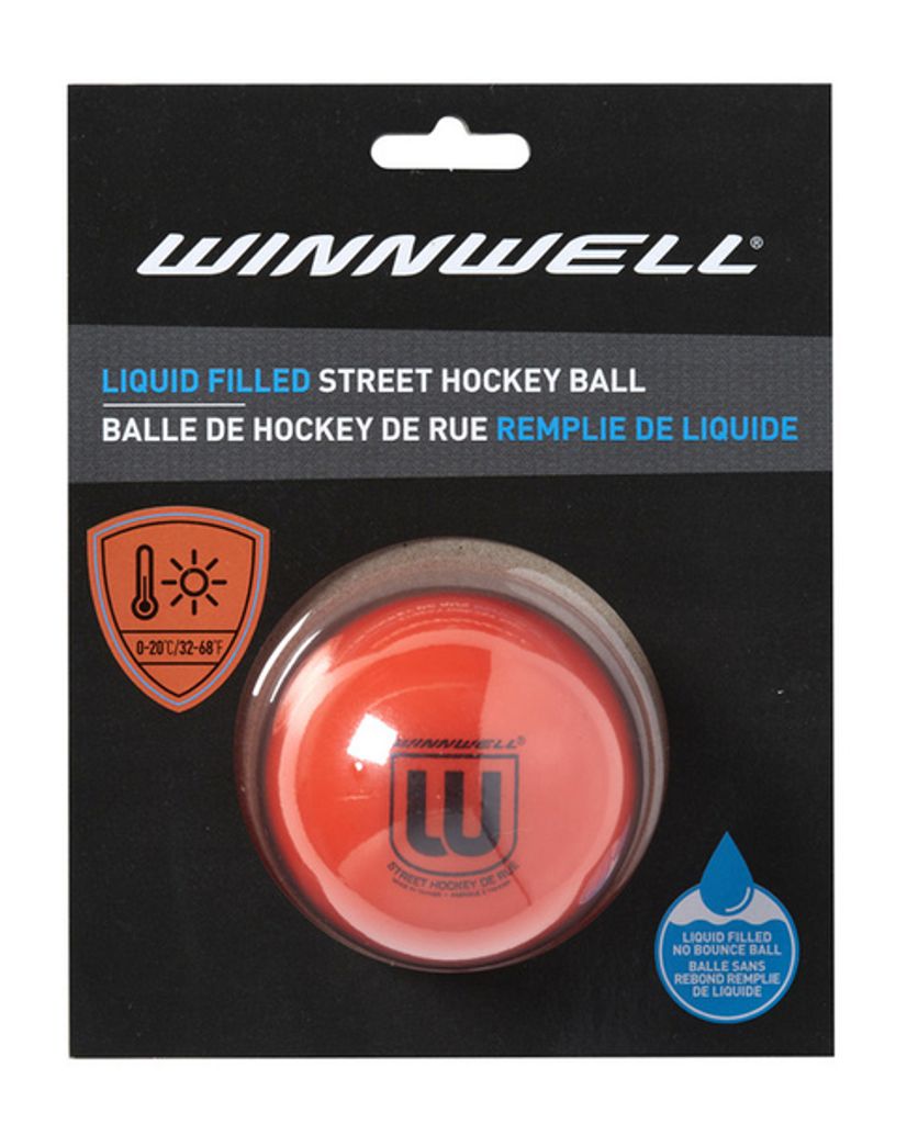 Winnwell LIQUID FILLED STREET HOCKEY BALL , Farbe:rot