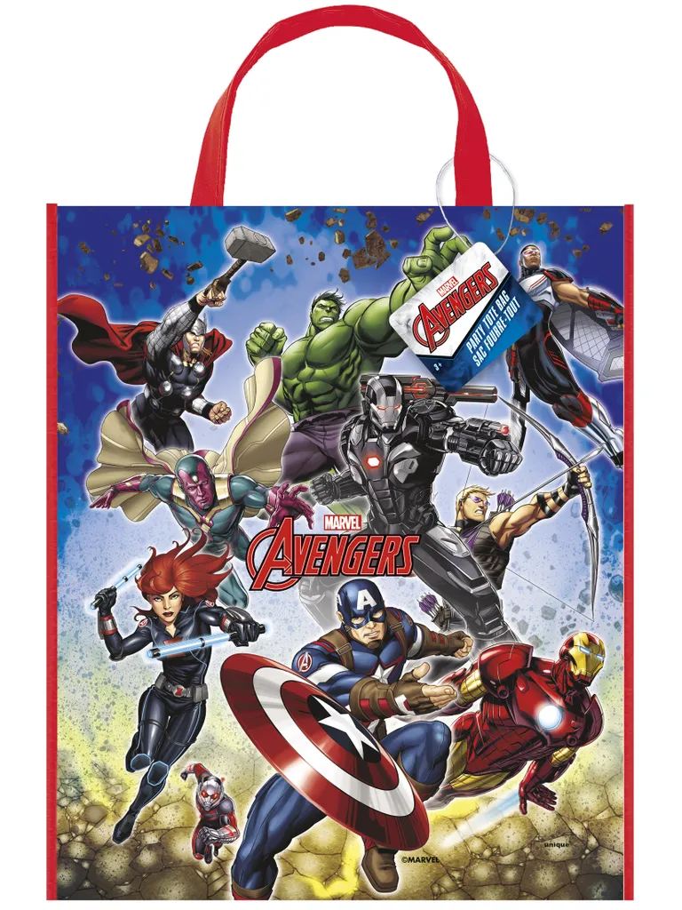 Borsa Regalo Avengers 28x33cm | Sacchetto Compleanno Bambini Marvel