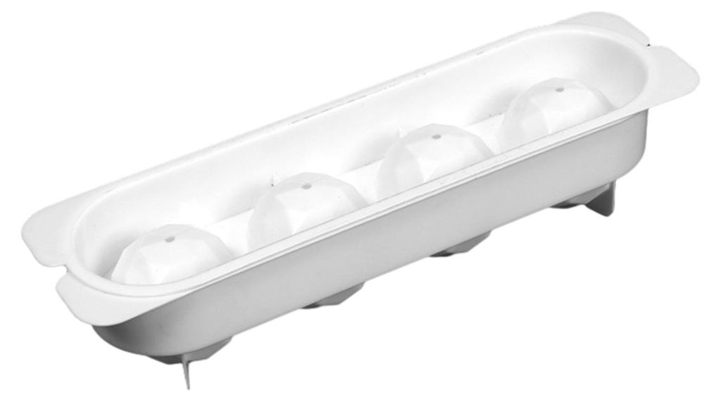 Eiswürfelform im Stapeldesign, optimale Platzausnutzung, lebensmittelechtes Silikon, leicht zu lösen, große kugelförmige Eiswürfelform, langsa...