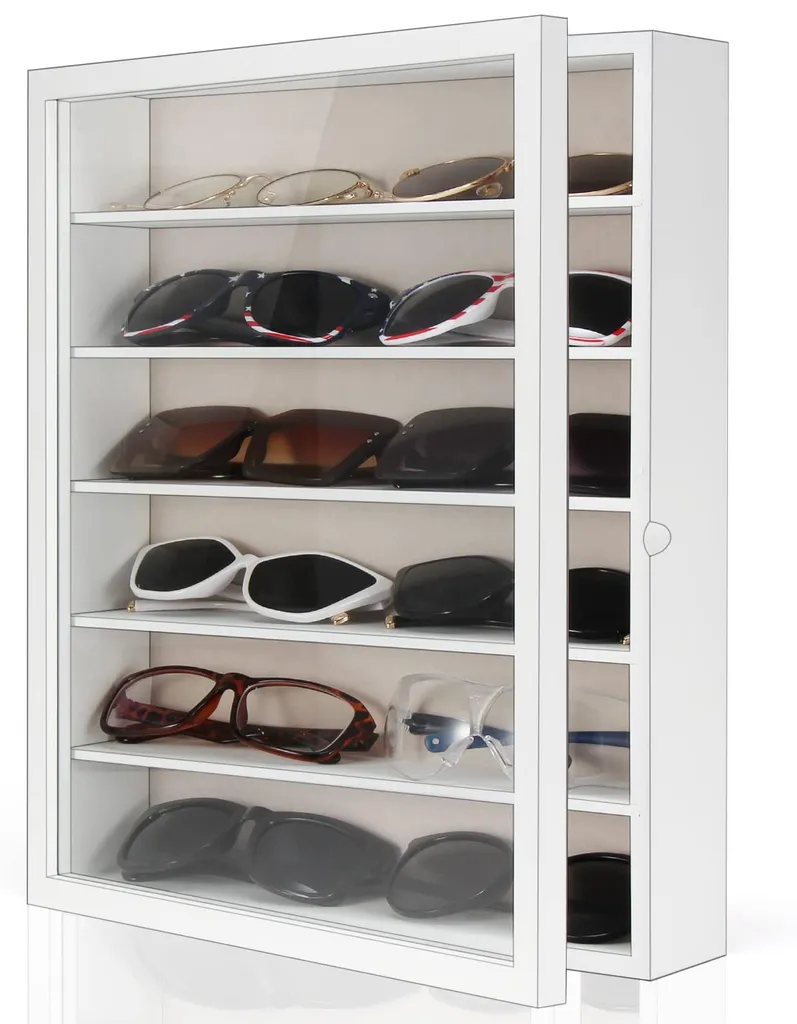 Porte-lunettes mural anti-rayures en bois pour protéger vos montures