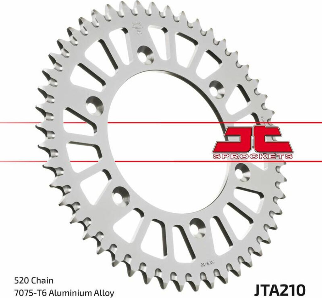 JT SPROCKETS Aluminium Ultraleichtes selbstreinigendes Kettenrad 210-520