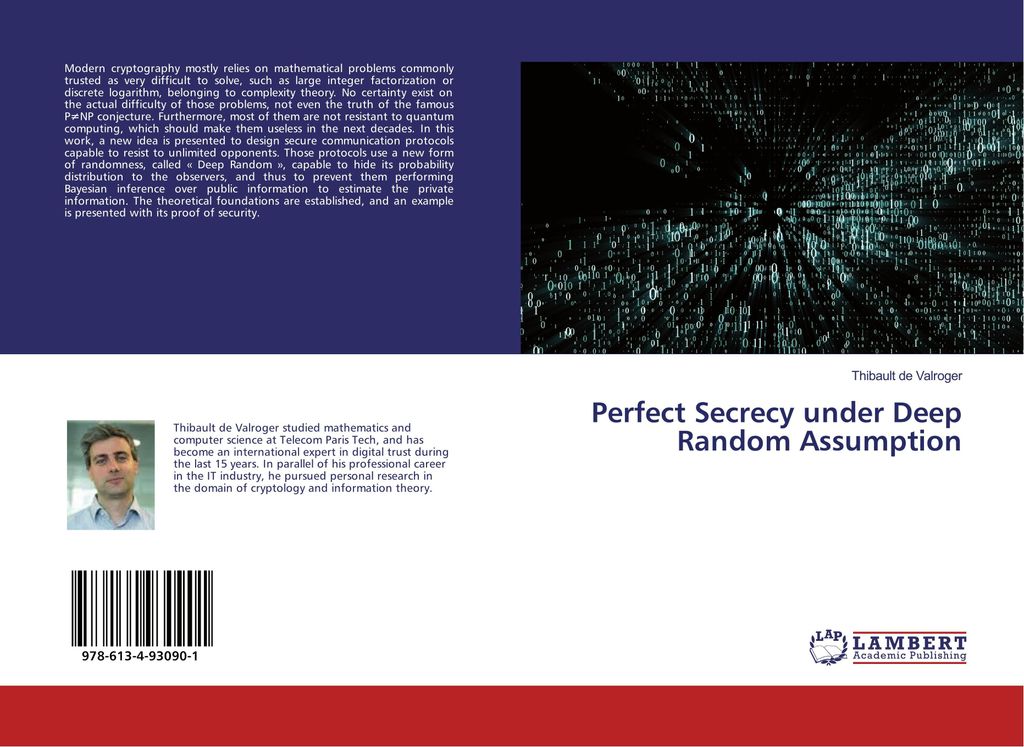 Perfect Secrecy under Deep Random Assumption