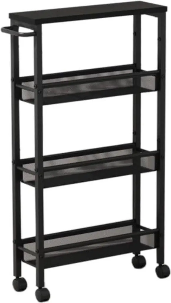 Petit meuble de rangement sur roulettes pour cuisine et buanderie