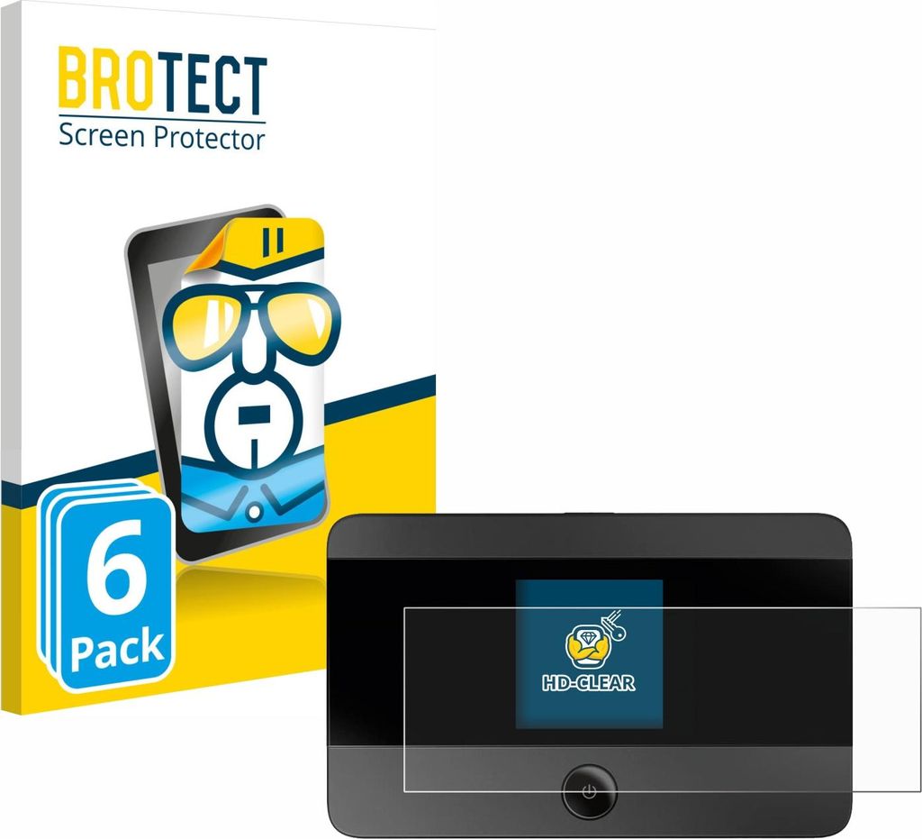 6x Für TP-Link M7350 Schutzfolie BROTECT Displayschutz Display Schutz Folie Klar Transparent