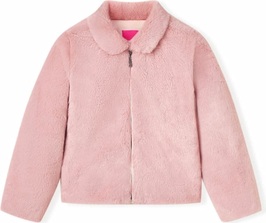 Kindermantel Kunstpelz Rosa 104